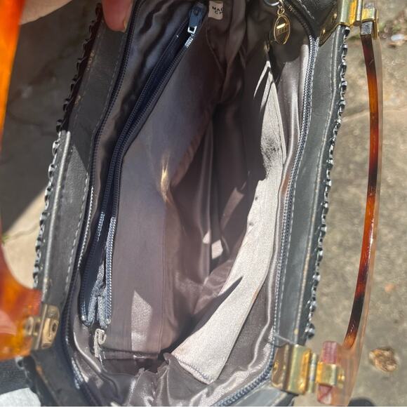 Vintage Y2K Grey Metal Mesh Purse Bag - Picture 5 of 10